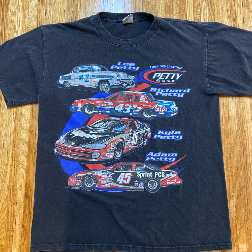 2001 Petty NASCAR t-shirt